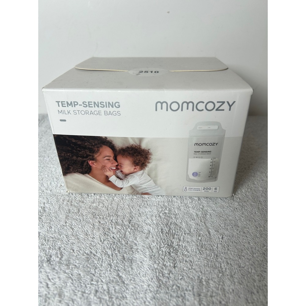 Momcozy Temp-Sensing Breast Milk Storage Bags 6oz 200 Count BPA Free MS006